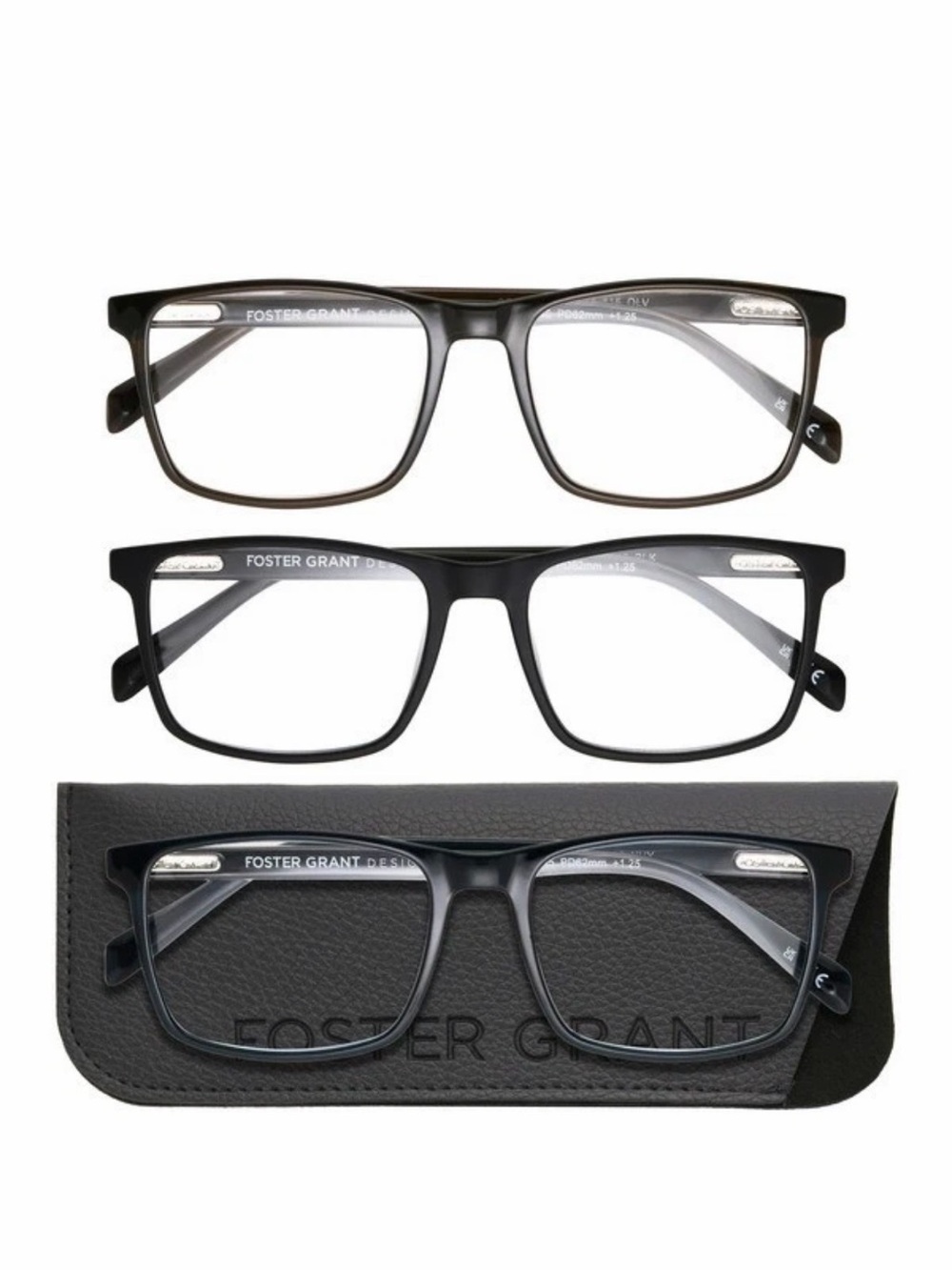 Design Optics by Foster Grant Reading Glasses +1.50
B 3-Pack Full Rim Plastic